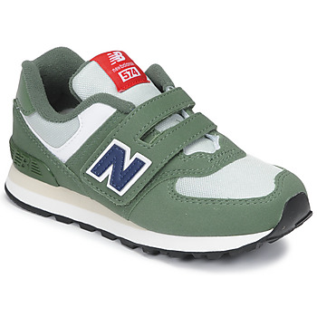 Shoes Children Low top trainers New Balance 574 Green / Blue