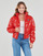 Clothing Women Duffel coats Tommy Jeans TJW BADGE GLOSSY PUFFER Red