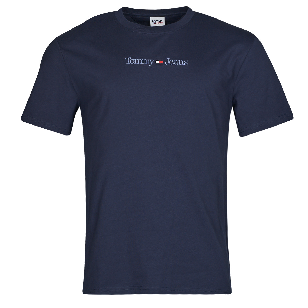 Tommy Jeans TJM CLSC SMALL TEXT TEE Marine - Free delivery | Spartoo NET !  - Clothing short-sleeved t-shirts Men