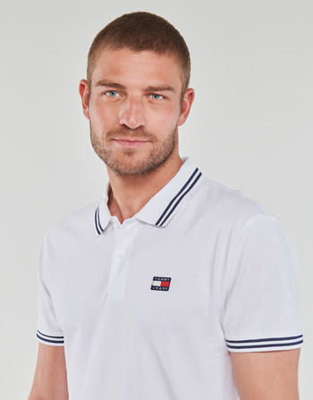 Tommy Jeans TJM CLSC TIPPING DETAIL POLO White