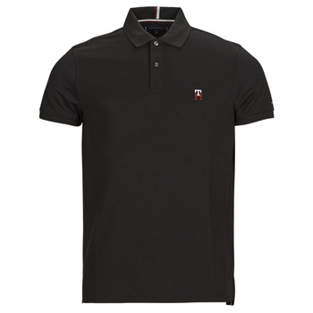 Clothing Men short-sleeved polo shirts Tommy Hilfiger MONOGRAM SMALL IMD REG POLO Black