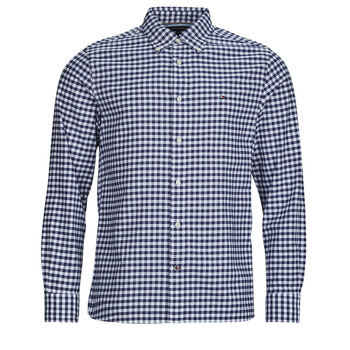 Clothing Men long-sleeved shirts Tommy Hilfiger CLASSIC OXFORD GINGHAM RF SHIRT Blue