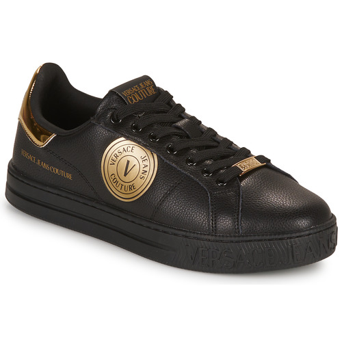 Versace Jeans Couture 75YA3SK1 Black / Gold - Free delivery | Spartoo NET !  - Shoes Low top trainers Men USD/$183.20