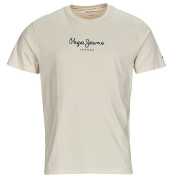 Clothing Men short-sleeved t-shirts Pepe jeans EDWARD TEE Ivory