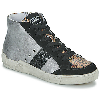 Shoes Women High top trainers Meline  Silver / Leopard