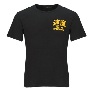 Clothing Men short-sleeved t-shirts Replay M6659 Black