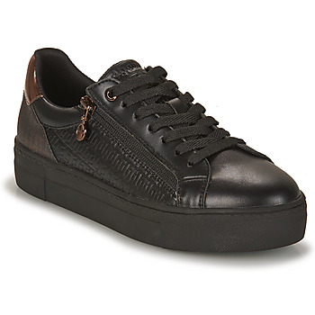 Shoes Women Low top trainers Tamaris 23313-096 Black / Coppery