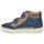 Shoes Boy High top trainers Shoo Pom PLAY NOCK SCRATCH Blue / Brown