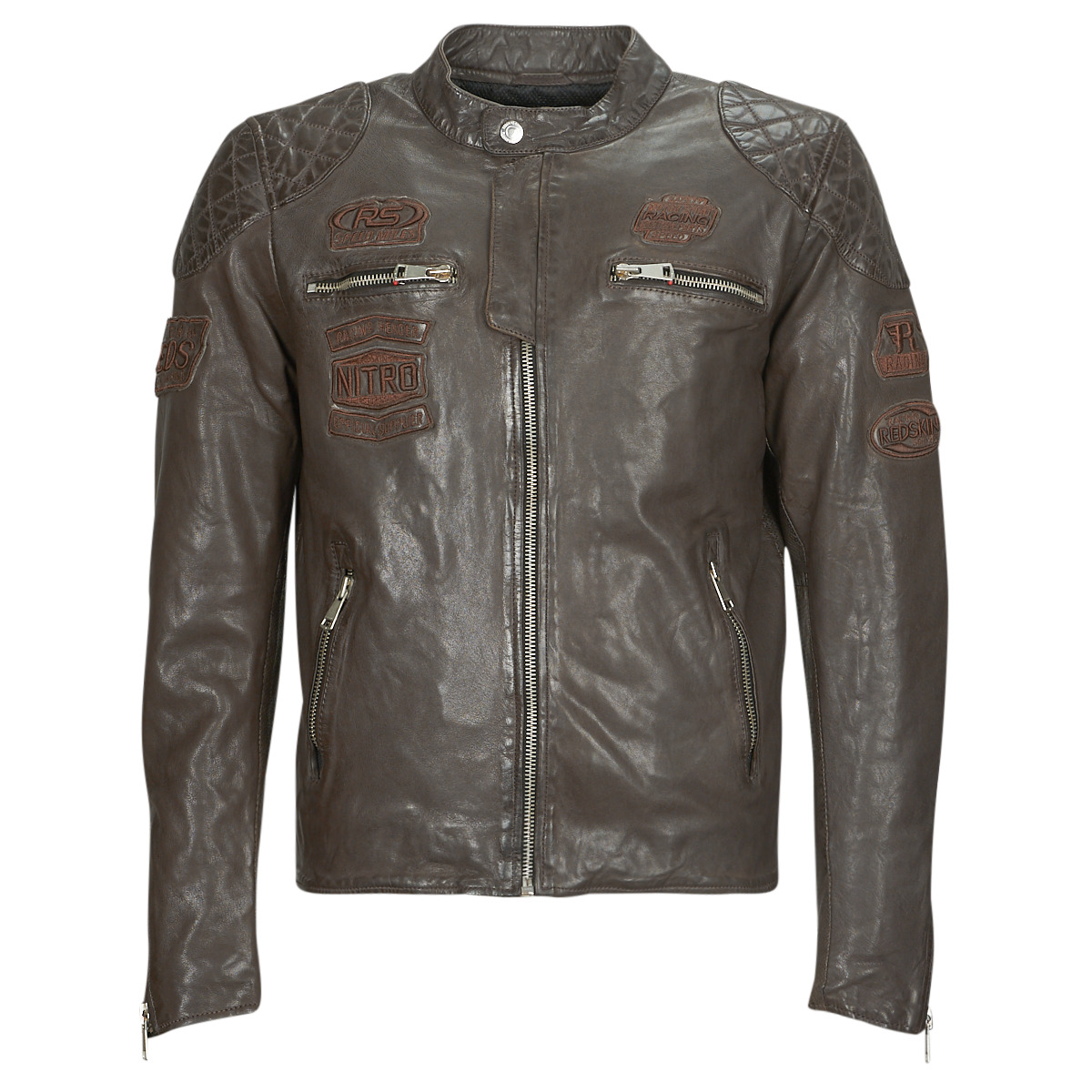 Clothing Men Leather jackets / Imitation le Redskins NITRO BARCELONA Brown