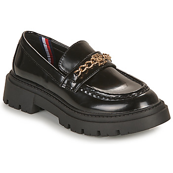 Shoes Girl Loafers Tommy Hilfiger T3A4-33021-1453999 Black