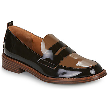 Shoes Women Loafers Mam'Zelle BAXI Black / Brown