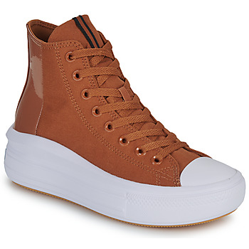 Shoes Women High top trainers Converse CHUCK TAYLOR ALL STAR MOVE PLATFORM TORTOISE Brown