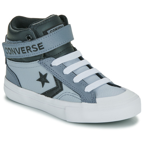 Converse PRO BLAZE STRAP VINTAGE ATHLETIC Grey / Black - Free delivery |  Spartoo NET ! - Shoes High top trainers Child USD/$48.00