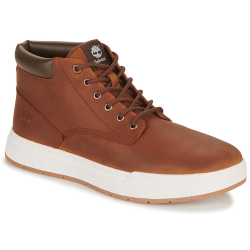 Shoes Men High top trainers Timberland MAPLE GROVE LEATHER CHUKKA Brown