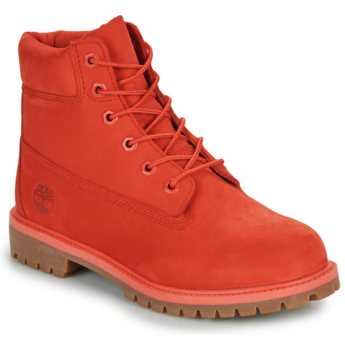 Shoes Children Mid boots Timberland 6 IN PREMIUM WP BOOT Red