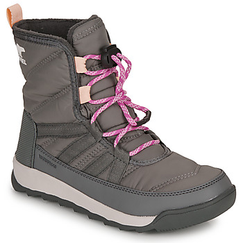 Shoes Girl Snow boots Sorel YOUTH WHITNEY II SHORT LACE WP Grey / Pink