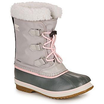 Shoes Girl Snow boots Sorel YOOT PAC NYLON Grey / Pink