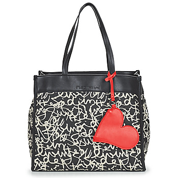 Bags Women Shopper bags Desigual LETTERING CORK Black