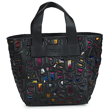 Bags Women Shopper bags Desigual MAKI VALDIVIA Black / Multicolour