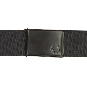 Fred Perry GRAPHIC BRANDED WEBBING BELT  black
