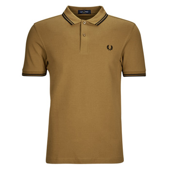Clothing Men short-sleeved polo shirts Fred Perry TWIN TIPPED FRED PERRY SHIRT Mustard / Black