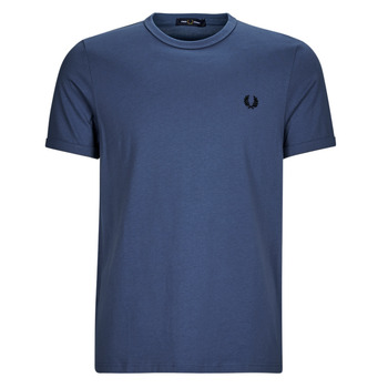 Clothing Men short-sleeved t-shirts Fred Perry RINGER T-SHIRT Marine