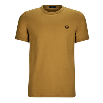 Clothing Men short-sleeved t-shirts Fred Perry RINGER T-SHIRT Mustard