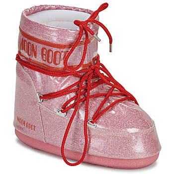 Shoes Women Snow boots Moon Boot MB ICON LOW GLITTER Pink / Red