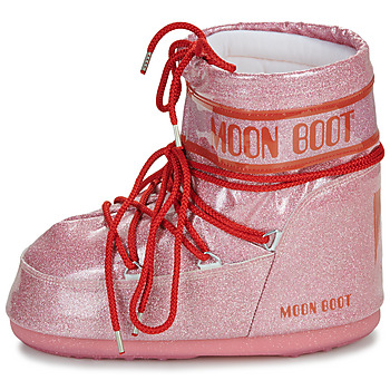 Moon Boot MB ICON LOW GLITTER Pink / Red