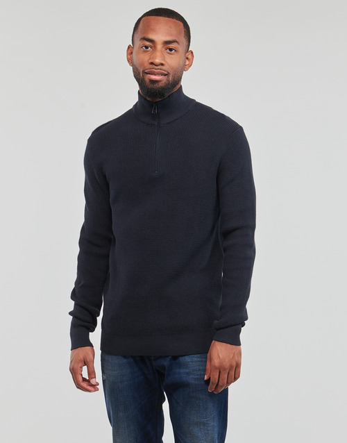 Esprit zip Free jumpers NET Marine ! Clothing troyer Men | - Spartoo delivery 