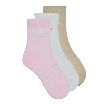 Accessorie Women Sports socks Adidas Sportswear C SPW CRW 3P Pink / White / Beige