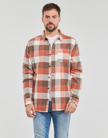 Clothing Men long-sleeved shirts Quiksilver MOTHERFLY Brown