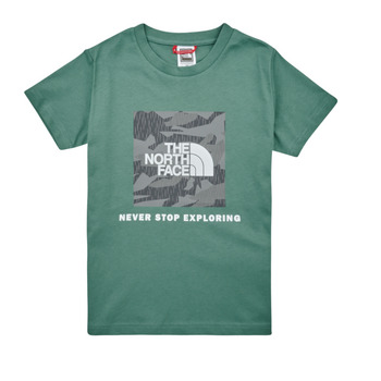 Clothing Boy short-sleeved t-shirts The North Face Boys S/S Redbox Tee Green