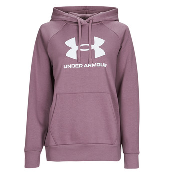 Clothing Women sweaters Under Armour Rival Fleece Big Logo Hoody Violet