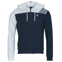 Clothing Men Jackets Le Coq Sportif FZ HOODY N°1 Blue / Essential / New / Opt / White / Multicolour / Grey