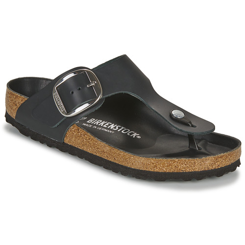 Birkenstock BIG BUCKLE Black - Free delivery | Spartoo ! - Shoes Flip flops Women USD/$152.00