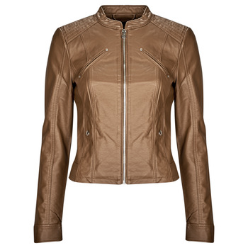 Clothing Women Leather jackets / Imitation le Vero Moda VMFAVODONA COATED JACKET NOOS Cognac