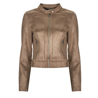 Clothing Women Leather jackets / Imitation le Vero Moda VMJOSE MARI SHORT FAUX SUEDE JACKET BOOS Brown