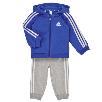 Clothing Boy Sets & Outfits Adidas Sportswear 3S FZ FL JOG Blue / White / Grey