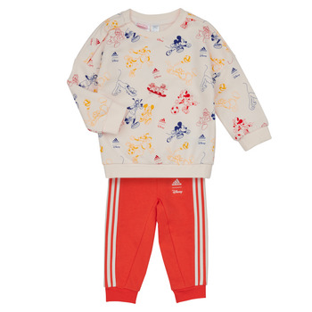 Clothing Children Sets & Outfits Adidas Sportswear DY MM JOG White / Gold / Red