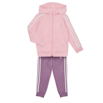 Adidas Sportswear 3S FT ONESIE Red / White - Free delivery | Spartoo NET !  - Clothing Jumpsuits Child