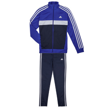 Clothing Boy Tracksuits Adidas Sportswear 3S TIBERIO TS Blue / White