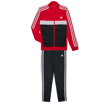 Clothing Boy Tracksuits Adidas Sportswear 3S TIBERIO TS Red / White / Black