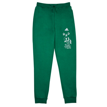 Clothing Children Tracksuit bottoms Adidas Sportswear BLUV Q3 PANT Green / White