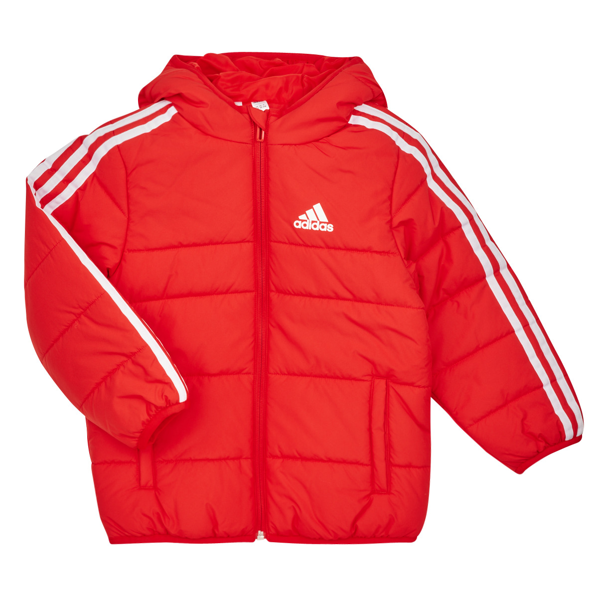 Adidas Sportswear JK 3S PAD JKT Red - Free delivery | Spartoo NET ! -  Clothing Duffel coats Child