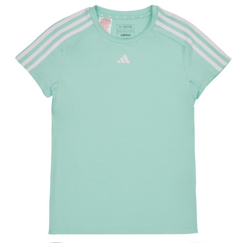 Clothing Girl short-sleeved t-shirts adidas Performance TR-ES 3S T Blue / White