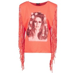material Women Tops / Sleeveless T-shirts Brigitte Bardot BB44075 Coral