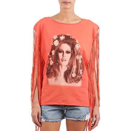 Clothing Women Tops / Sleeveless T-shirts Brigitte Bardot BB44075 Coral NG9548