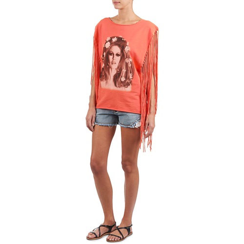 Clothing Women Tops / Sleeveless T-shirts Brigitte Bardot BB44075 Coral NG9548