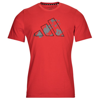 Clothing Men short-sleeved t-shirts adidas Performance TR-ES+ TEE Red / Grey